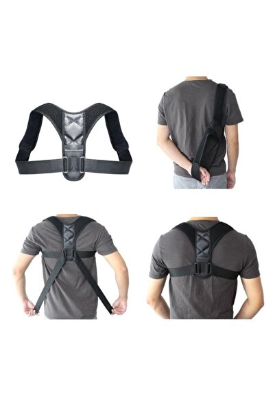 OEM Back and shoulder posture corrector harness, adjustable straps, unisex, adults & children, black