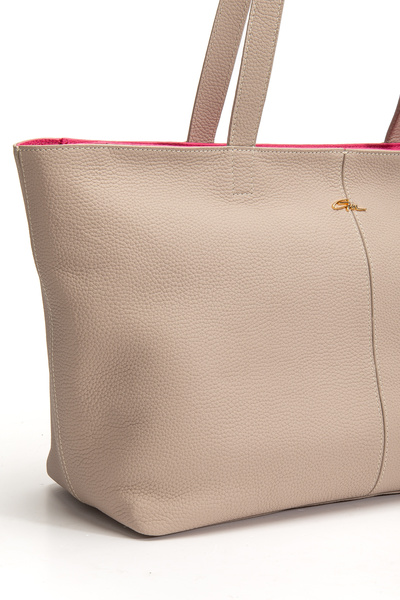 gio&mi Vera Shoulder Bag Genuine Leather Beige