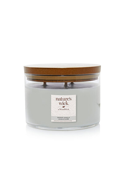 Nature's Wick Scented candle Smoked Vanilla 433g with 3 wicks,
