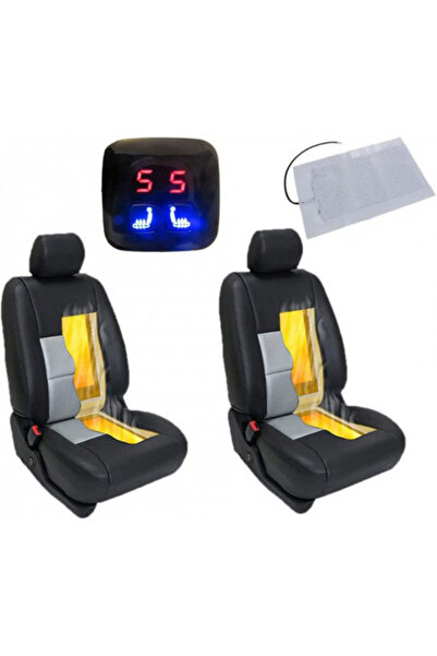 D'Apel Kit Incalzire In Scaune Auto Universal Carbon Buton Digital Push Slim ...