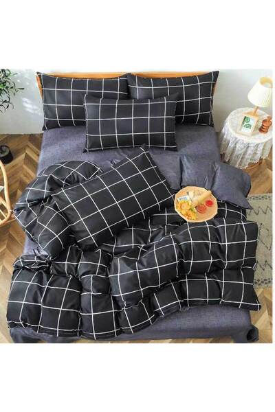 Patul Bed Linen, Satin Cotton, Sulphur, 2 Persons, Double Bed, 4 Pieces