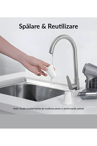 Gadgetry Set of 3 HEPA Filters for Portable Car Vacuum Cleaner