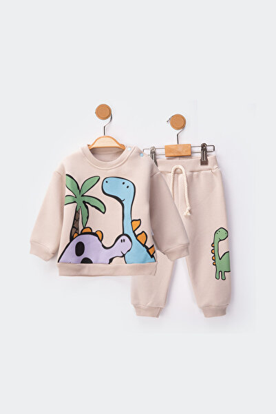 baby flamindo Dinosaur Printed 3-Ply Baby Set