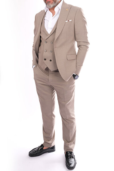 PAPYON Minimalist Regular Fit Üçlü Takım Elbise - İş ve Özel Günler İçin