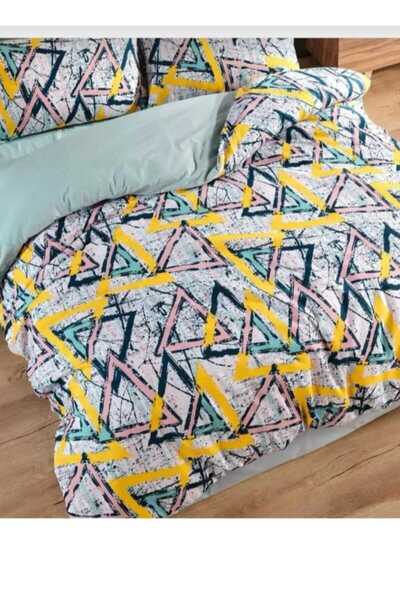 karanihome طقم غطاء لحاف فردي مع ملاءة مرنة مقاس 160×220