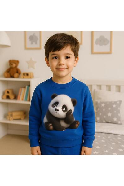 playwear Μακρυμάνικο φούτερ με λαιμόκοψη ποδηλάτου, με σχέδιο Πάντα που βλέπε...