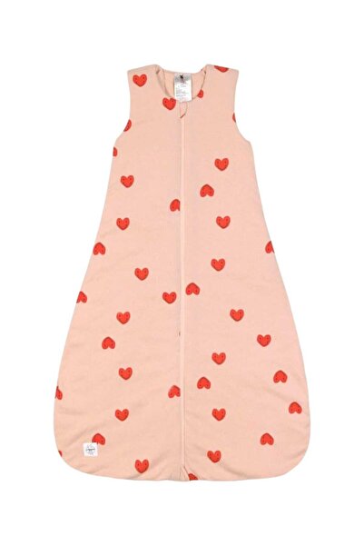 PAMUK HANIM Outlet Winter 3 Tog Bag Baby Girl - Boy Baby-Child Sleeping Bag Sleeveless Zippered / Salmon Heart