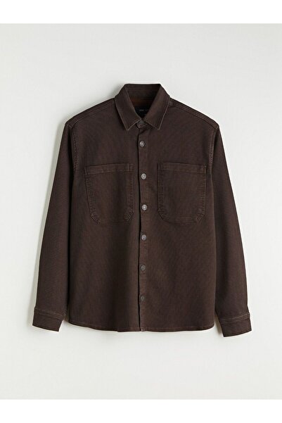 LC Waikiki Lcw Jeans Standard Fit Shirt Collar Men's Jean Jacket