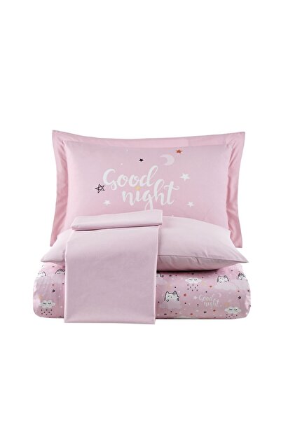 Hobby DAİSY Roz - Set de lenjerie de pat pentru o persoană din poplin STUDIO