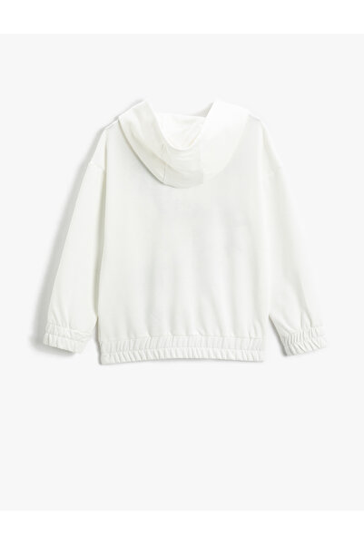 Koton Mikina s kapucí na zip s potiskem