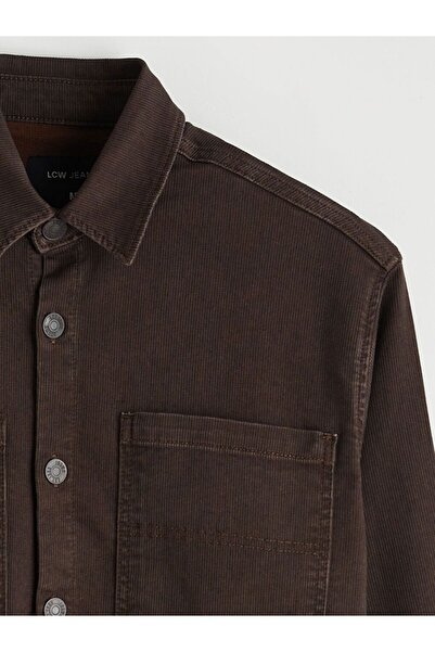 LC Waikiki Lcw Jeans Standard Fit Shirt Collar Men's Jean Jacket