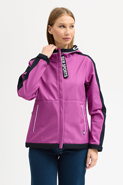 ABOUT US Technical Fabric Water and Windproof Regular Fit Ka Hooded Eket # 5070