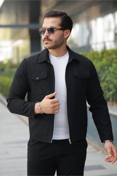 CLASSİCS MEN Slim Fit Men's Zippered Transitional Jacket - 7423