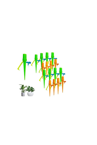 OEM Set of 16 plant drippers, 16.5 x 3.6 x 2 cm, plastic, multicolor