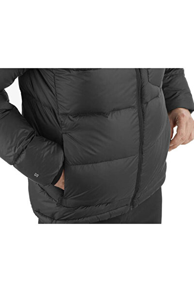 Salomon Outline down Hooded Jacket m Men's Outdoor Coat Lc2361000 Black