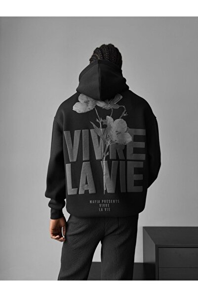 NUNU365COM Nunu by Lagos Vivre La Vie Oversized Men's Hooded Sweatshirt