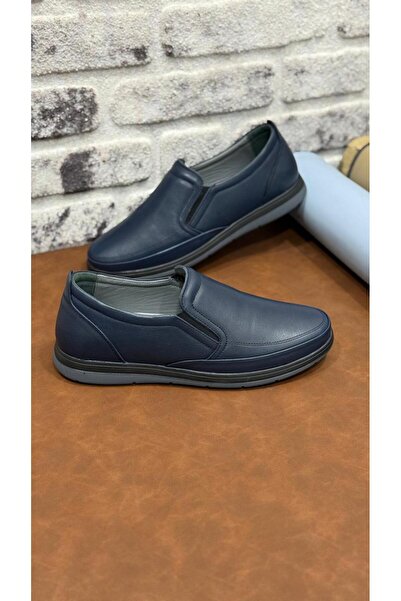 UMUT AYAKKABI Genuine Leather Orthopedic Comfortable Lightweight Soft Men's Shoes