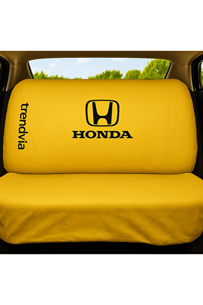 trivexa Honda Compatible Combed Cotton Fabric Car Seat Cover Set – Front and Rear Service Cover Set