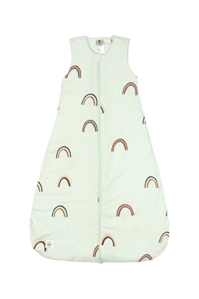 PAMUK HANIM Winter 2.5 Tog Bag Baby Girl - Boy Sleeping Bag Sleeveless Zippered /Mint Rainbow