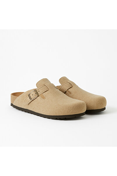Sanart Shop Felt Textured Closed-Front Comfortable Warm Daily Home and Outdoor Slippers