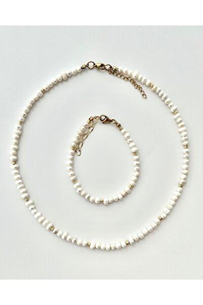 eyla collection Gerçek İnci Zarif Kolye ve Bileklik