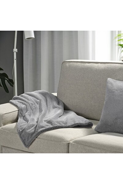 IKEA Throw, grey, 130 x 170 cm
