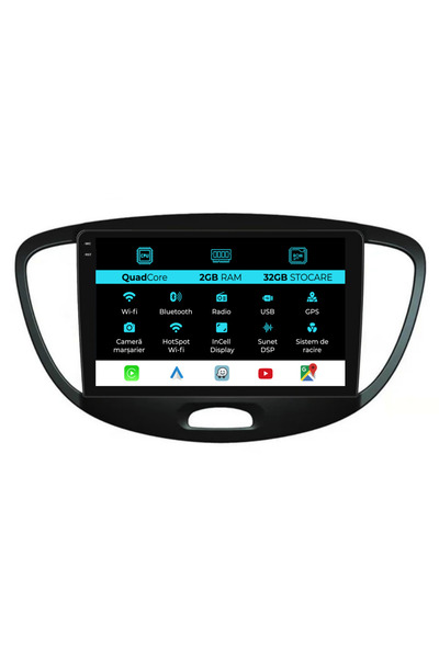 NavStore Navigatie Dedicata Hyundai I10 (2007-2013), 9Inch, 2Gb Ram, 32Gb Sto...