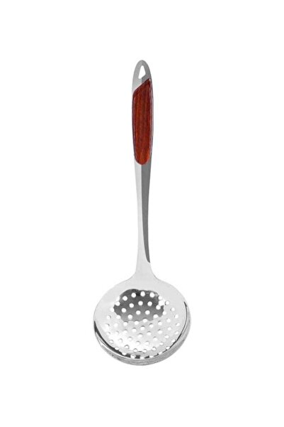 Generic Royalford Steel Skimmer Silver With Brown Handle