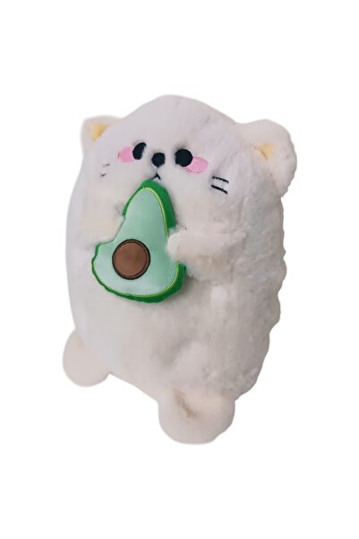 Numaca Peluş Sevimli Avokado Aksesuarlı Yumuşak Kedi Yastık Peluş Oyuncak Ked...