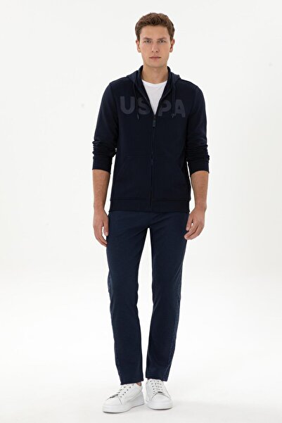 U.S. Polo Assn. Чоловічі трикотажні штани з гумкою на талії, прямий крій