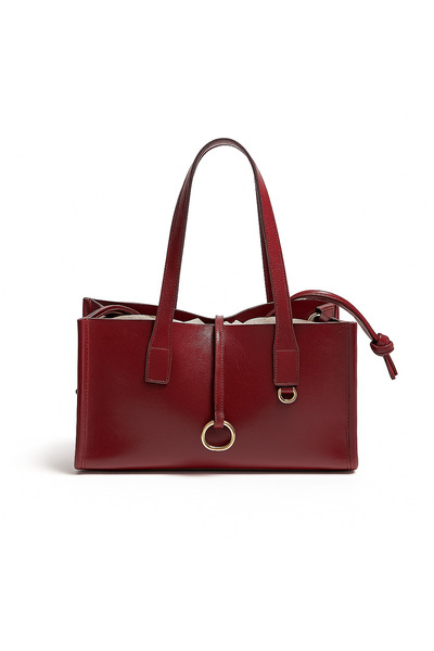 Mopia Torba cepli shopper çanta - Bordo