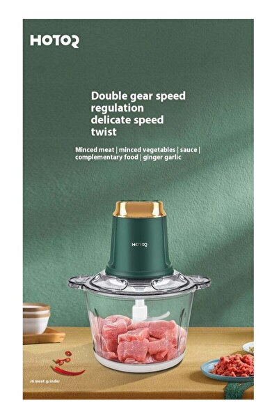 Generic HOTOR 3L Electric Meat And Vegetables Grinder Chopper 400W Multi Food Chopper With 2 Speed Levels F