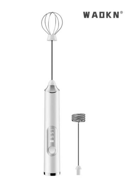 Generic WAOKN Electric Milk Frother Handheld Electric Whisk Coffee Frother Egg Beater Milk Cappuccino Latte
