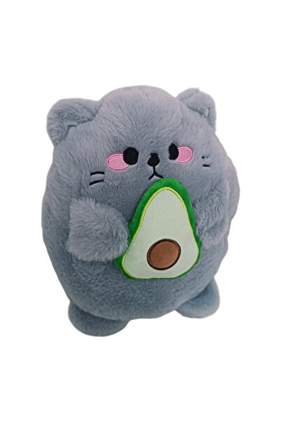 Numaca Peluş Sevimli Avokado Aksesuarlı Yumuşak Kedi Yastık Peluş Oyuncak Ked...
