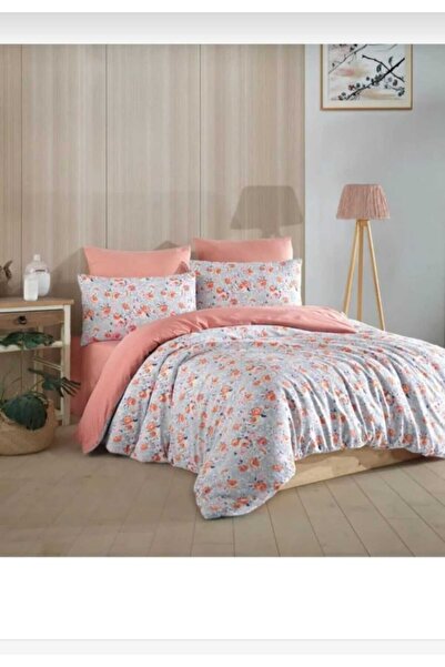 karanihome طقم غطاء لحاف كبير الحجم بنمط الزهور مع ملاءة مرنة مقاس 180×200 سم