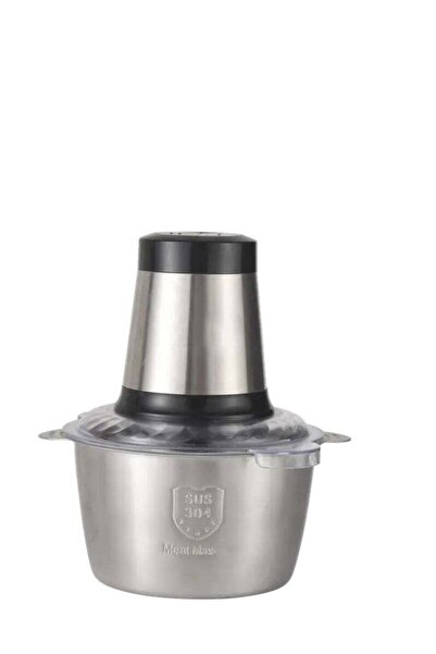 Generic مفرمة لحم آي لايت، مفرمة طعام، معالج طعام من الفولاذ المقاوم للصدأ سعة 2 لتر للحوم والخضروات والفواكه