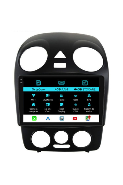 NavStore Αποκλειστική πλοήγηση Volkswagen New Beetle (2004-2011), 9 ίντσες, 4...