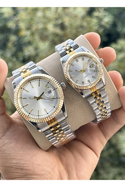 Tulpar New Season Steel Cord Calendar Trend Model Lover Couple Watch