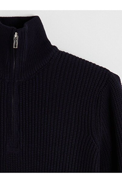 LC Waikiki Ανδρικό πλεκτό πουλόβερ με φερμουάρ LCW Vision ψηλός λαιμός