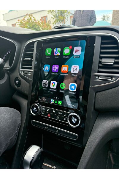 SoundDrive Megane4 Tesla Ekran Android 13 Multimedya 4GB /64GB Hafıza CarPlay Dijital Klima Arka Kamera HEDİYE