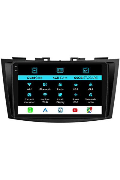 NavStore Αφιερωμένη πλοήγηση Suzuki Swift (2010-2017), QuadCore, 9 ίντσες, 4 ...