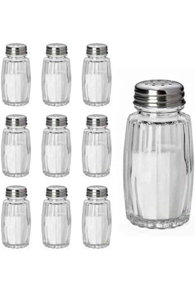 Generic SYOSI 10pcs Glass Salt and Pepper Shakers Set - Small Seasoning Shaker Bottles with Precision Dispe