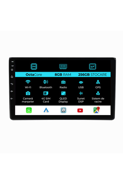 NavStore Dedicated Navigation Audi A4 (2001 - 2008), 9 Inch, 8Gb Ram, 256Gb Storage, Carplay