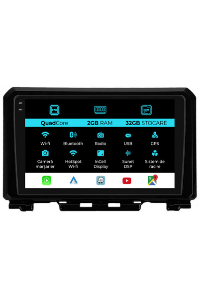 NavStore Navigatie Dedicata Suzuki Jimny (2018-2023), 9Inch, 2Gb Ram, 32Gb St...