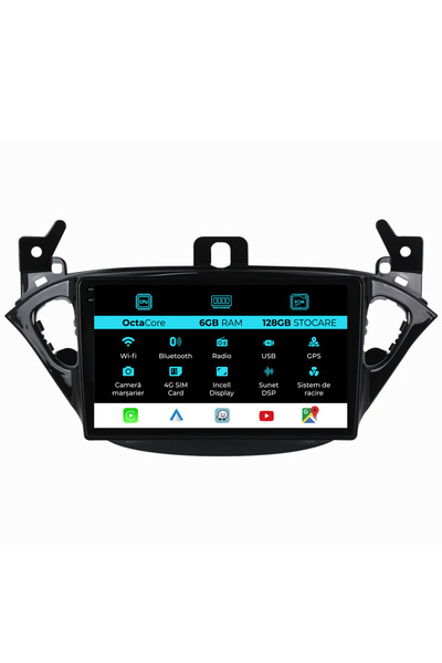 NavStore Navigatie Dedicata Opel Corsa E/Adam (2012-2019), 9Inch, 6Gb Ram, 128Gb Stocare, Carplay
