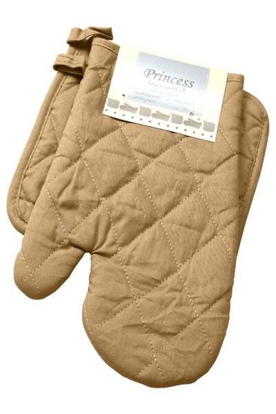 Generic Hotel Linen Klub 2-Piece Gloves/Oven Mitt And Pot Holder Set Beige