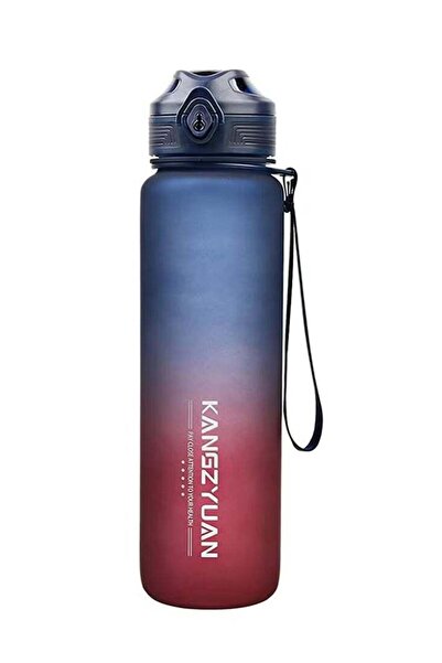Generic KANGZYUAN Tritan Water Bottle, Blue Red, 1000ml â€“ BPA-Free, Leak-Proof, Lightweight & Portable