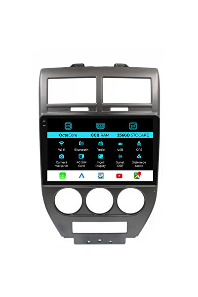 NavStore Navigatie Dedicata Jeep Compass (2006-2010), 9Inch, 8Gb Ram, 256Gb S...