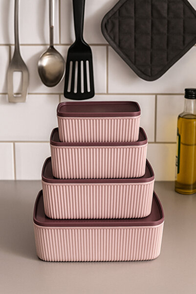 İ&A HOME 8-Piece Multi Storage Food Container and Breakfast Serving Tray