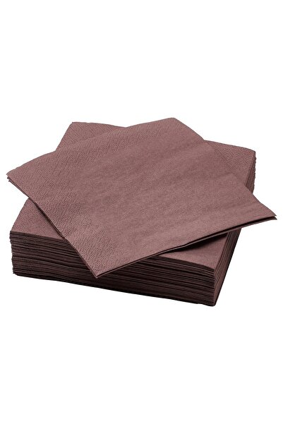 Generic Paper napkin, brown-red, 33 x 33 cm